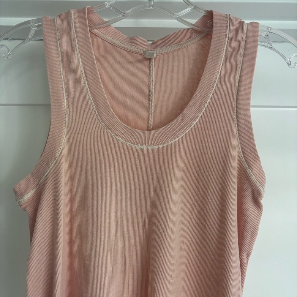 FREE PEOPLE INTIMATES U-NECK TANK - Island Rose Sz Small - Picture 5 of 7